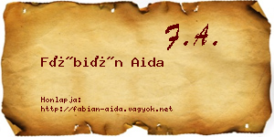Fábián Aida névjegykártya